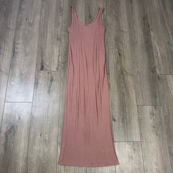 Forever 21 Ribbed Bodycon Side Slit Midi Dress US Women's S - Picture 1 of 6